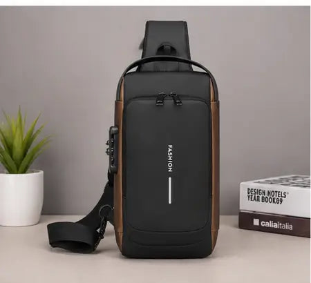 Waterproof Sling Crossbody Backpack Bag – Compact Travel Shoulder Bag for Men & Women