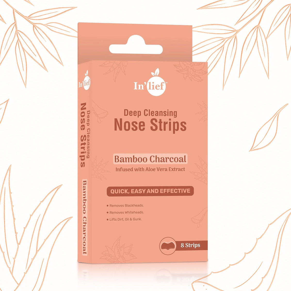 Bamboo Charcoal Deep Cleansing Nose Strips for blackhead removal Main image