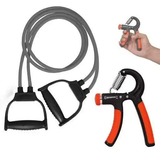 Combo Hand Gripper with Toning Tube – Fitness Accessory