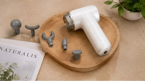 9-in-1 Mini Massage Gun – Portable Electric Muscle Massager with 3 Massage Heads for Neck, Shoulders, Arms, Legs & Feet