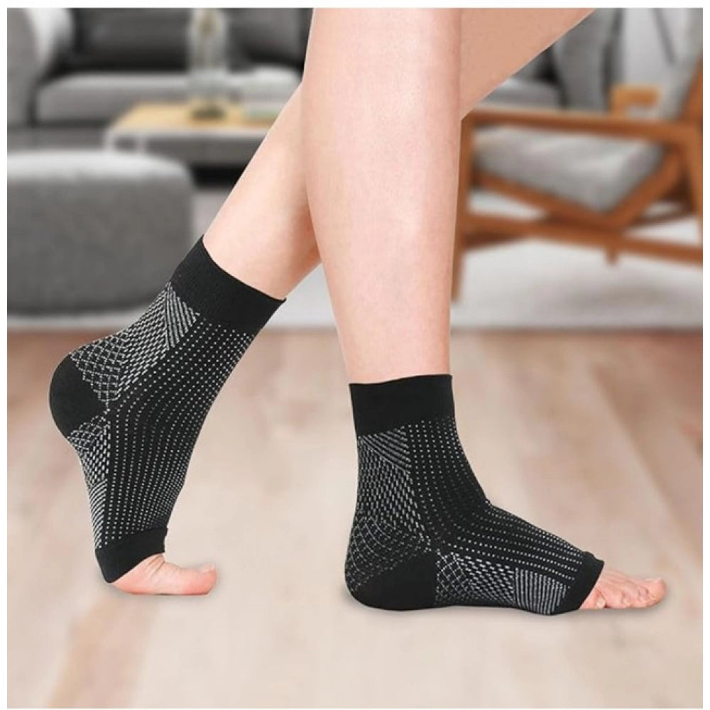 Generic 3_Pair Set Unisex Casual Cotton Printed Ankle Length Support Socks (Multicolor) Secondary image