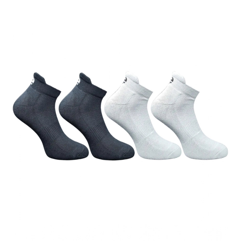 Generic 4_Pair Set Unisex Casual Bamboo Cotton Printed Ankle Length Socks (Multicolor) Main image