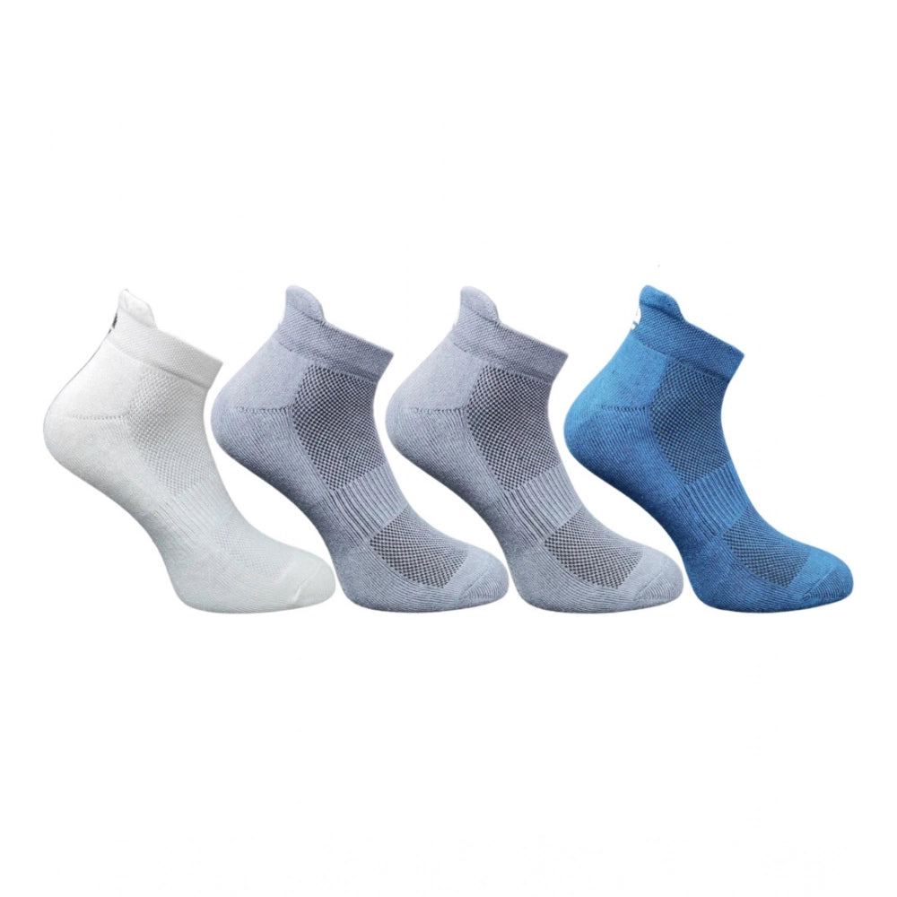 Generic 4_Pair Set Unisex Casual Bamboo Cotton Printed Ankle Length Socks (Multicolor) Main image
