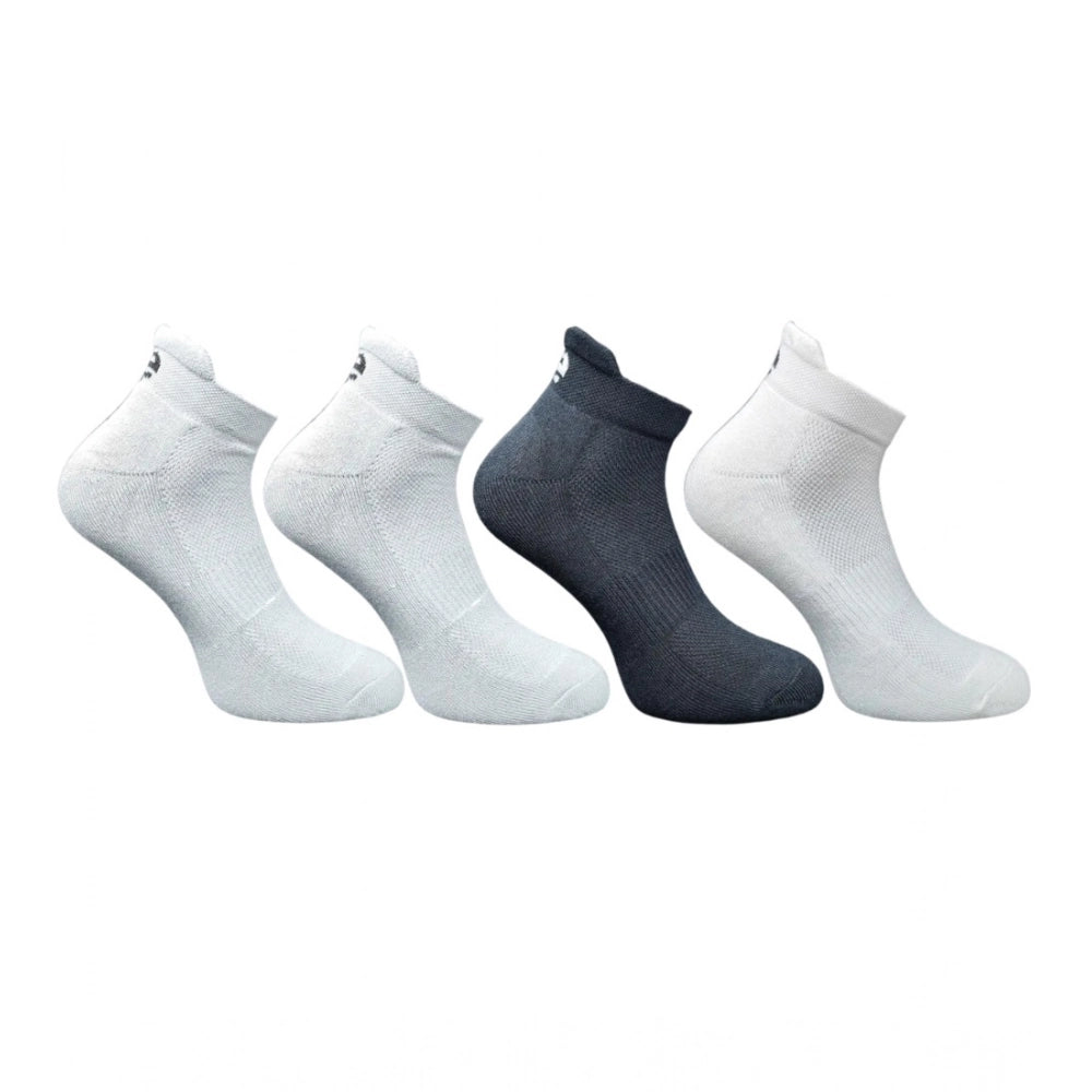 Generic 4_Pair Set Unisex Casual Bamboo Cotton Printed Ankle Length Socks (Multicolor) Main image