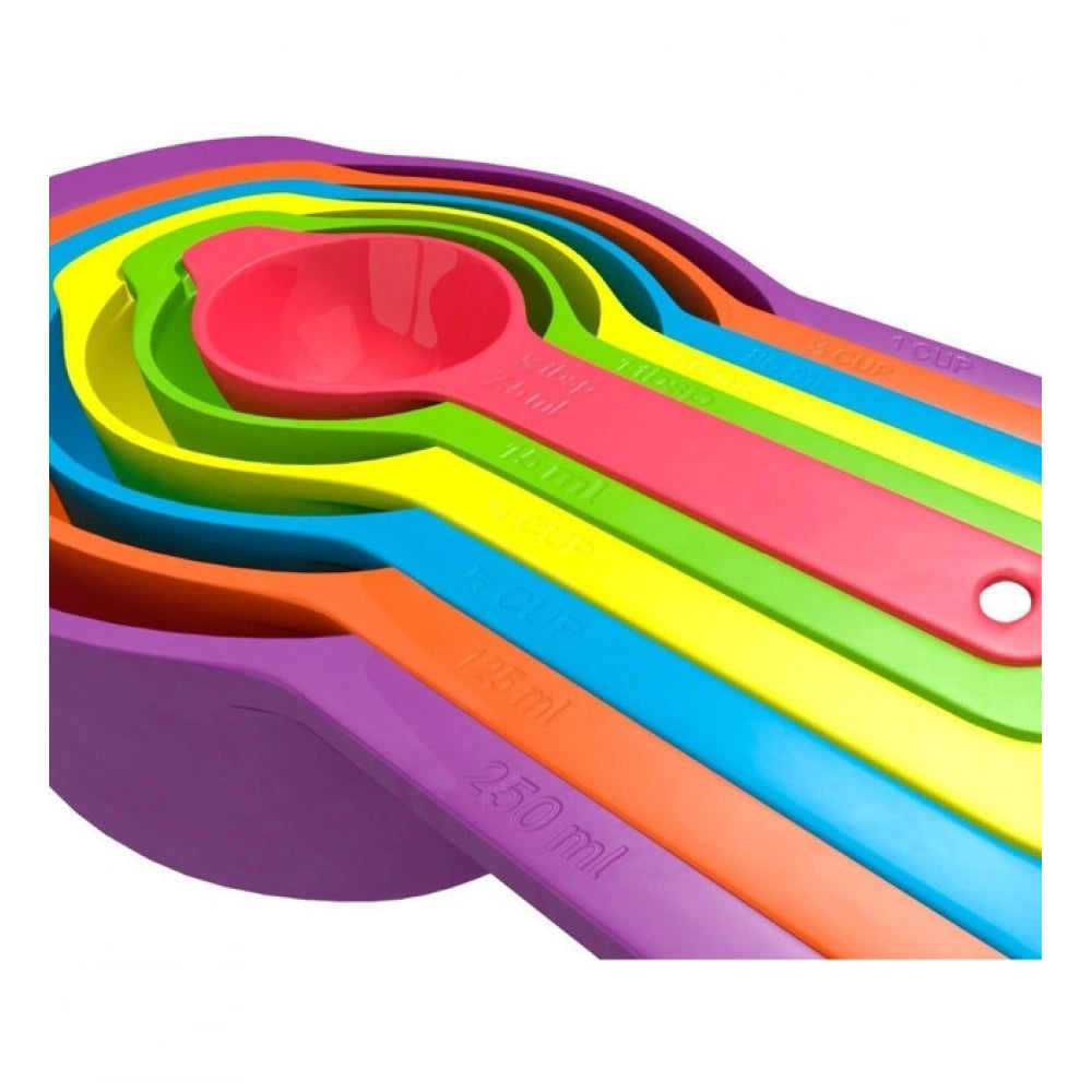 Generic Pack of 4_Colorful Measuring Cup Spoon Set Stackable Kitchen Measuring Cups (Color: Assorted ) Secondary image
