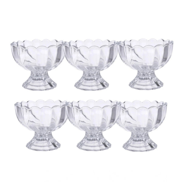 Generic Unbreakable Plastic Dessert And Ice Cream Bowls – Set of 6 for Serving Salad, Fruits And More (Color: Assorted )