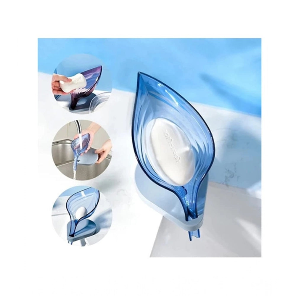 Generic Pack Of 2_Leaf-Shaped Soap Holder – Stylish Bathroom Soap Dish (Color: Assorted ) Secondary image