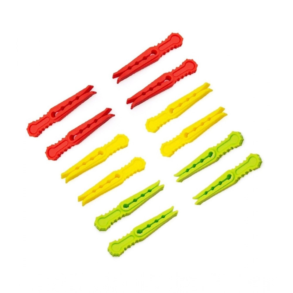 Generic Pack of 4_Cloth Hanger Clips 36Pcs set – Multi-Purpose Clothes Pegs (Color: Assorted ) Main image