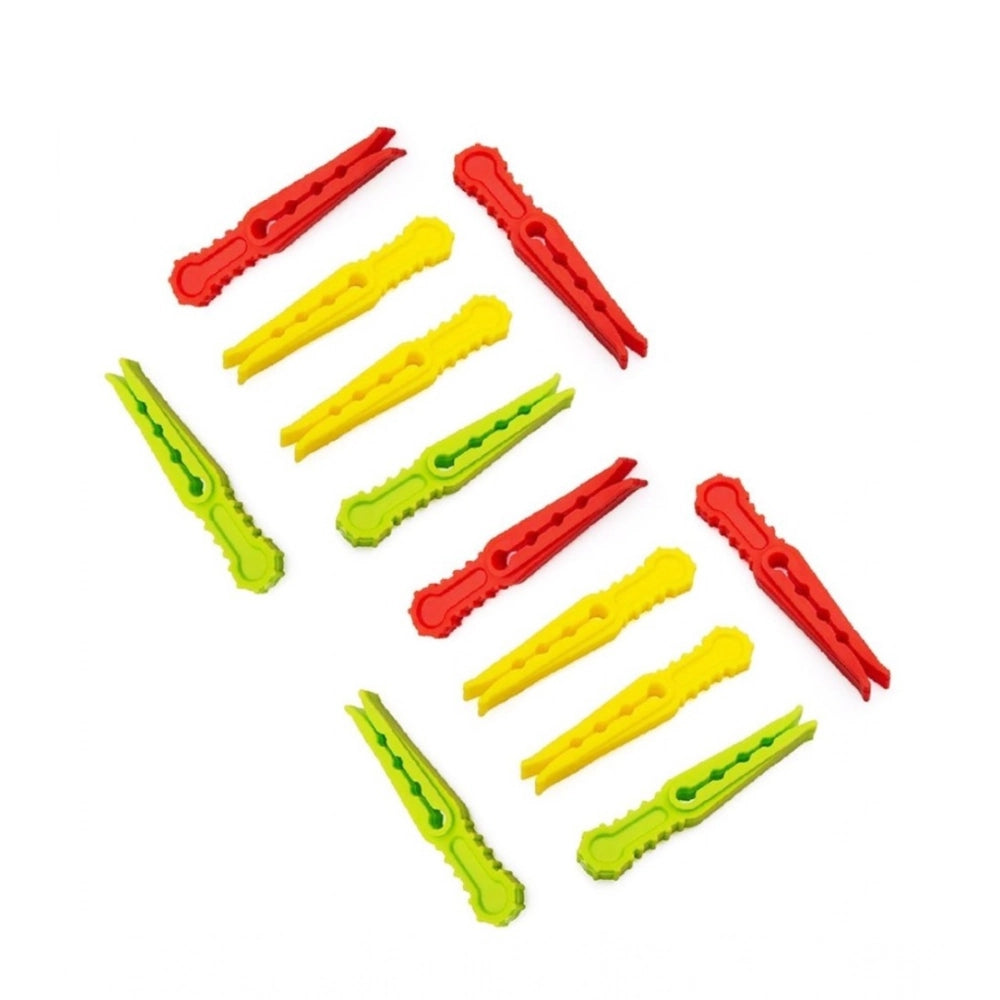Generic Pack of 4_Cloth Hanger Clips 36Pcs set – Multi-Purpose Clothes Pegs (Color: Assorted ) Secondary image
