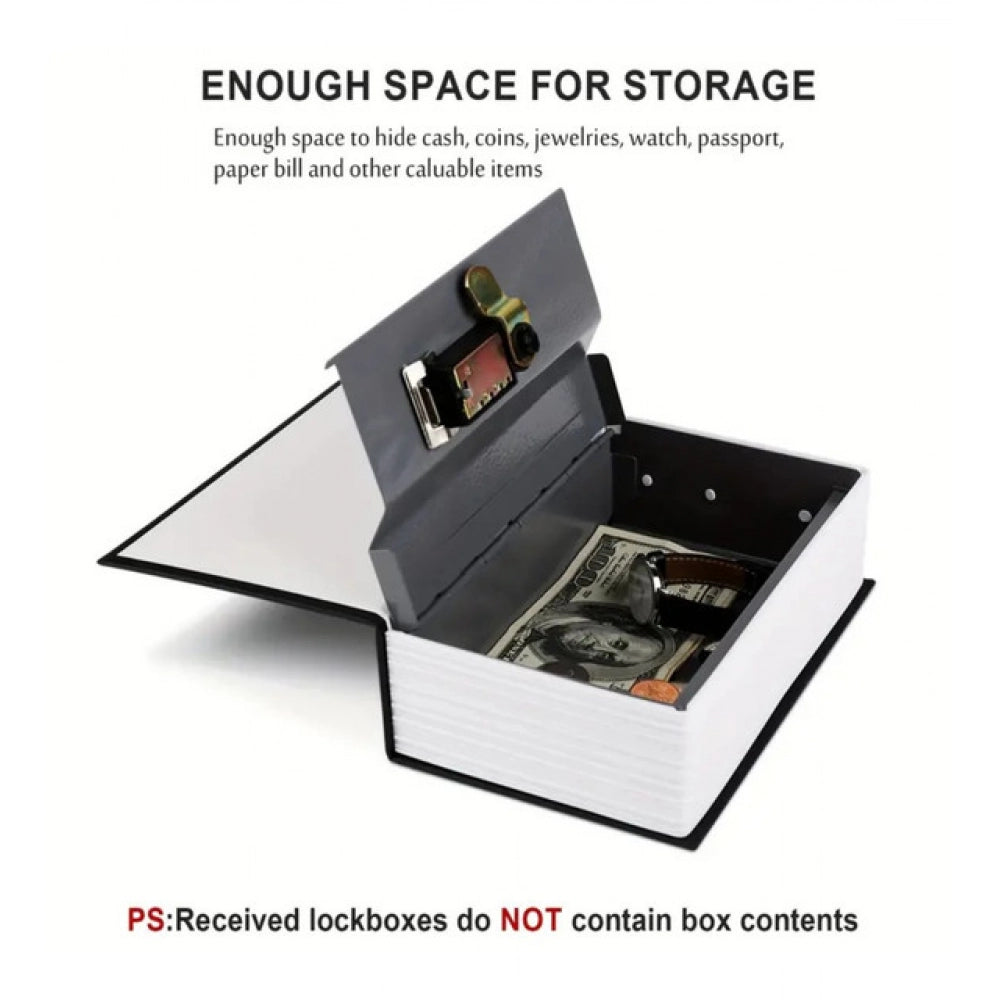 Generic Secret Book Safe with Number Locker (Black) Secondary image