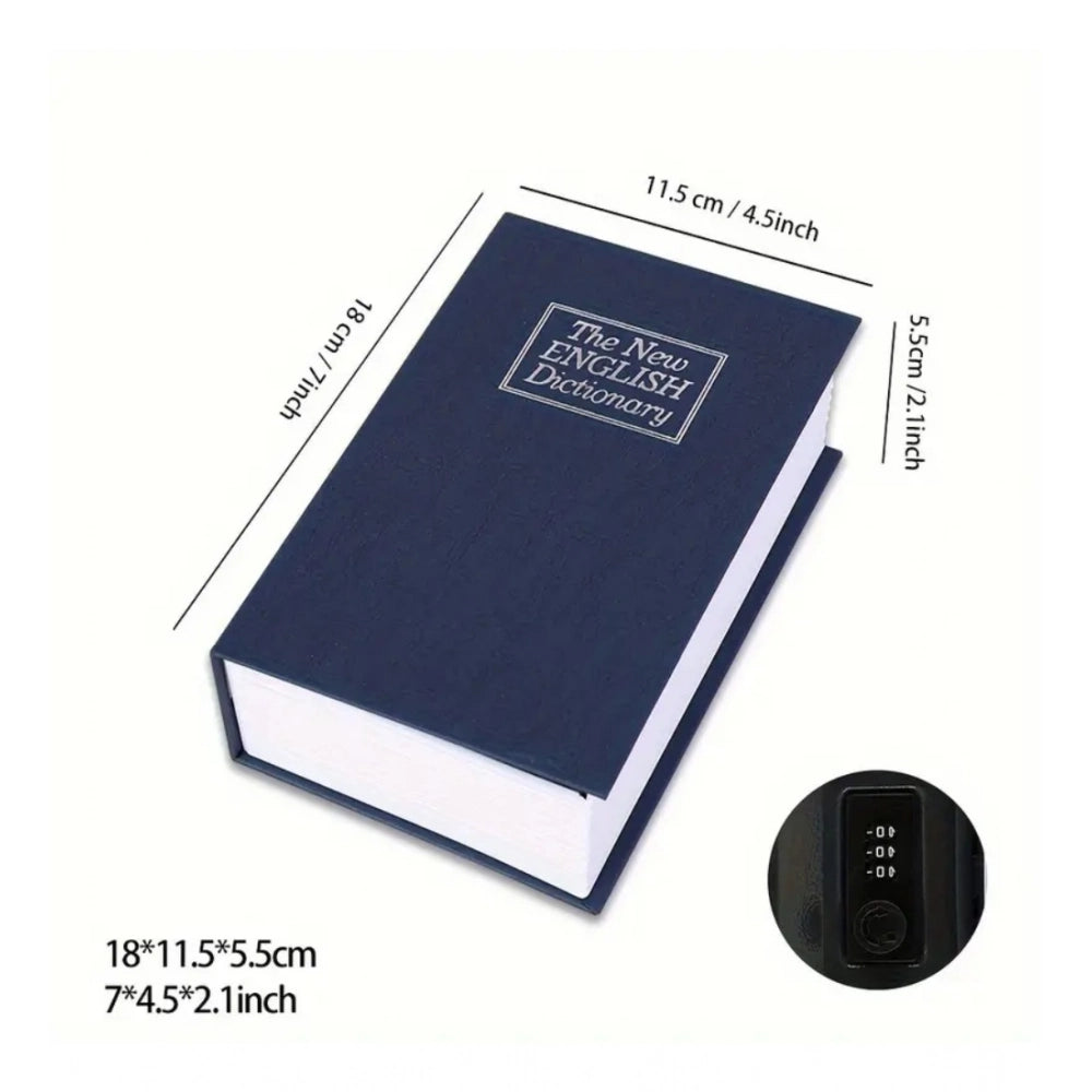 Generic Secret Book Safe with Number Locker (Blue) Secondary image