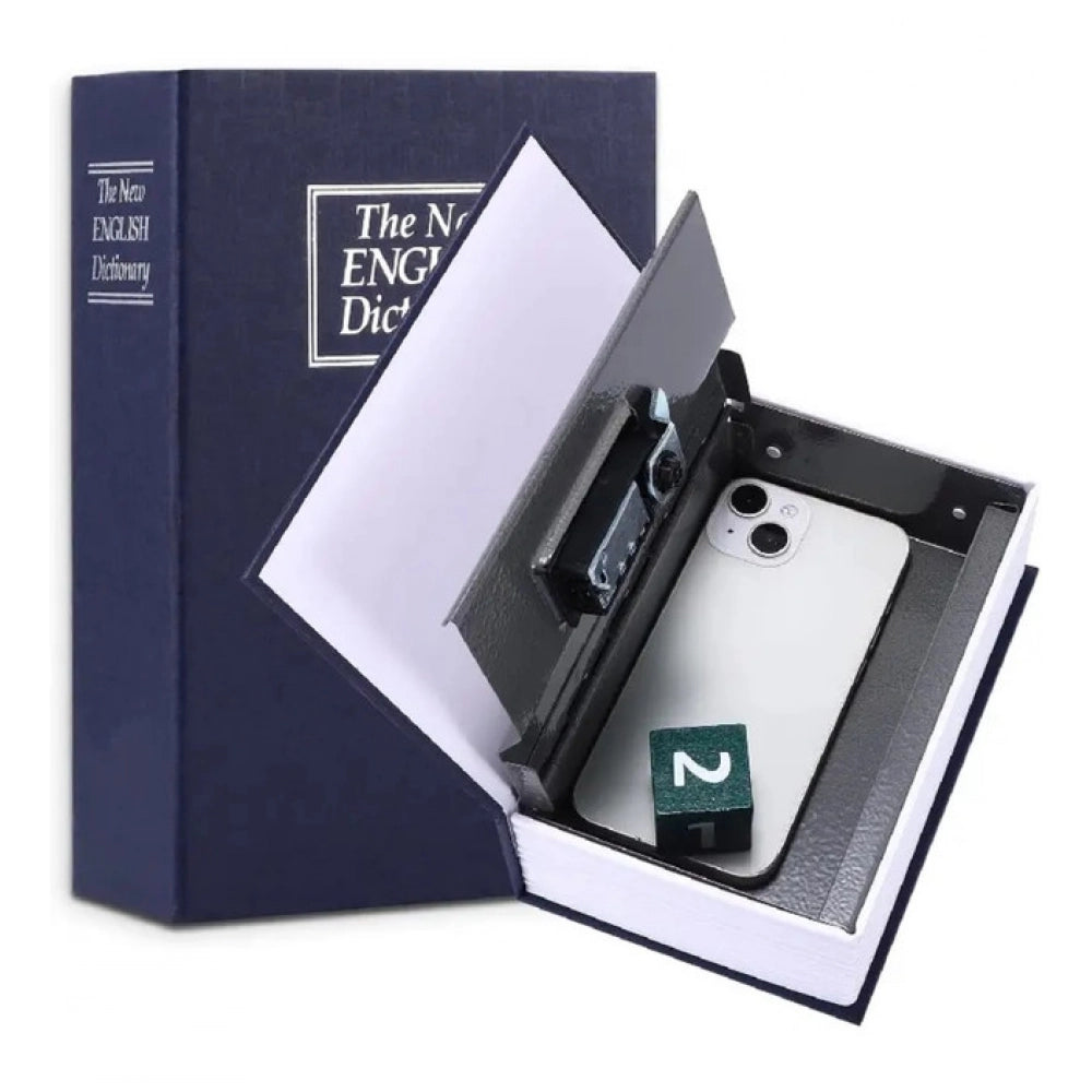 Generic Secret Book Safe with Number Locker (Blue) Main image