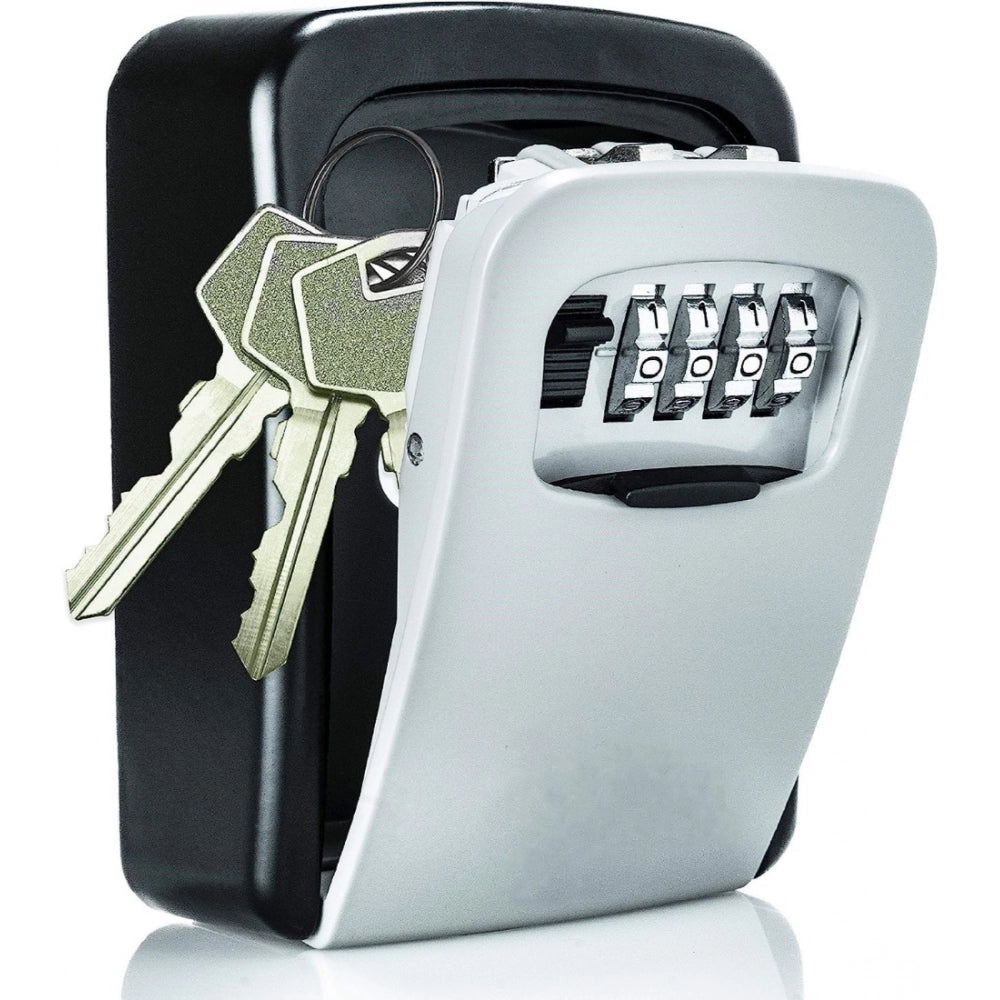 Generic Wall-Mounted ABS Plastic Key Lock Box (Grey-Black ) Main image