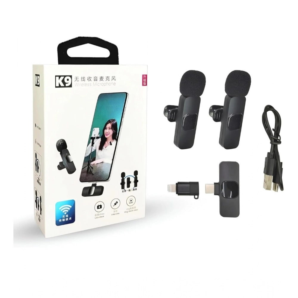 Generic Plastic K9 Microphone, Digital Mini Portable Recording Clip Mic with Receiver (Single Piece) Main image