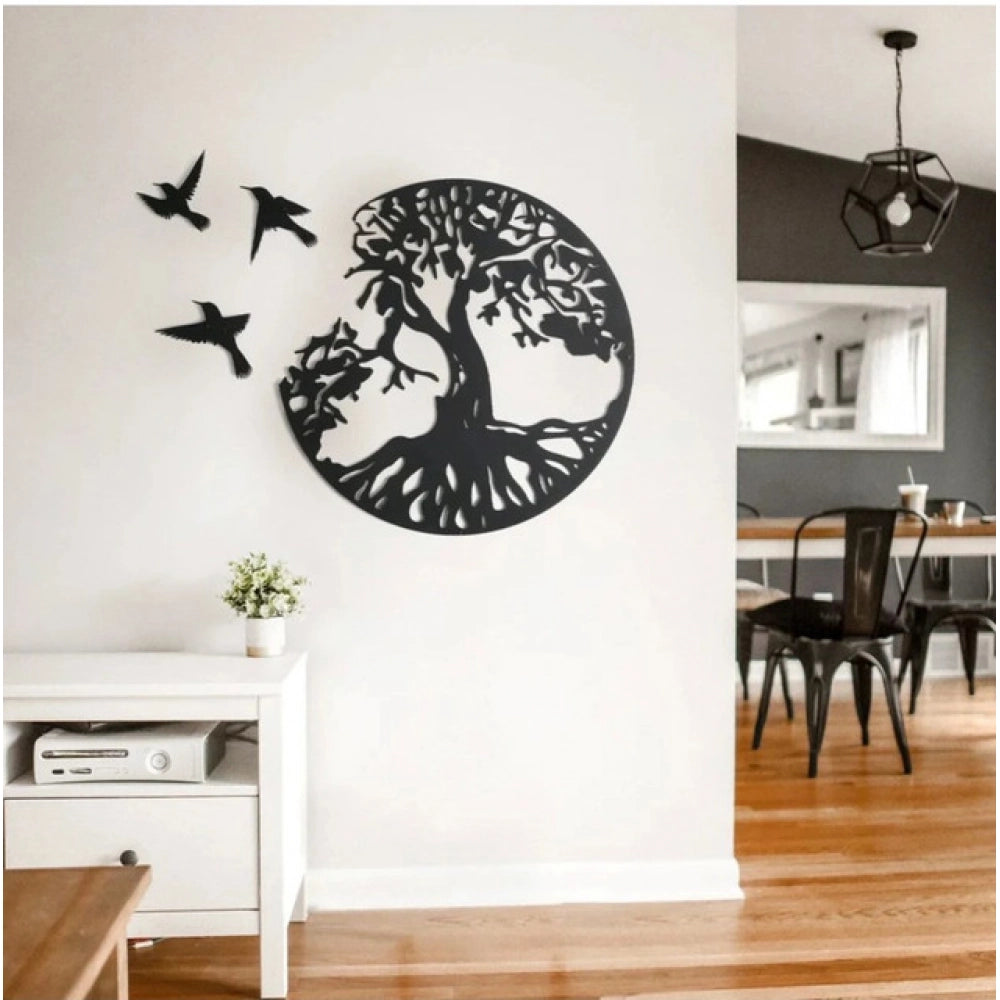 Generic Eternal Growth Tree of Life Wooden Wall Decor – Black Secondary image