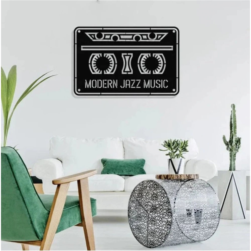 Generic Retro Groove Music Cassette Wooden Wall Decor Secondary image