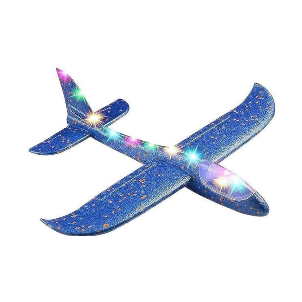 Generic EPP Foam Galaxy Hand Throw Flying LED Glider Airplane (Blue-Multicolor) Main image