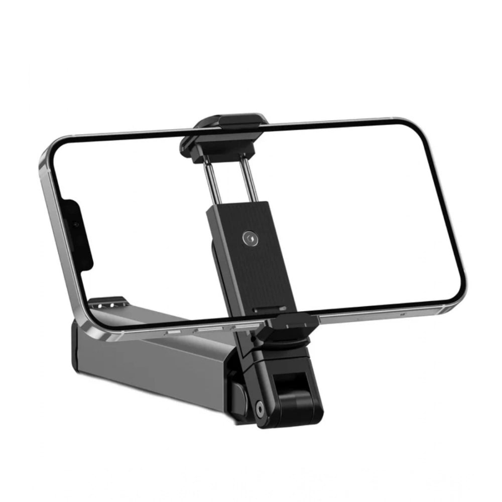 Generic Aluminum-Plastic Solid Bluetooth Selfie Stick and Travel Tripod Stand (Silver-Black) Secondary image