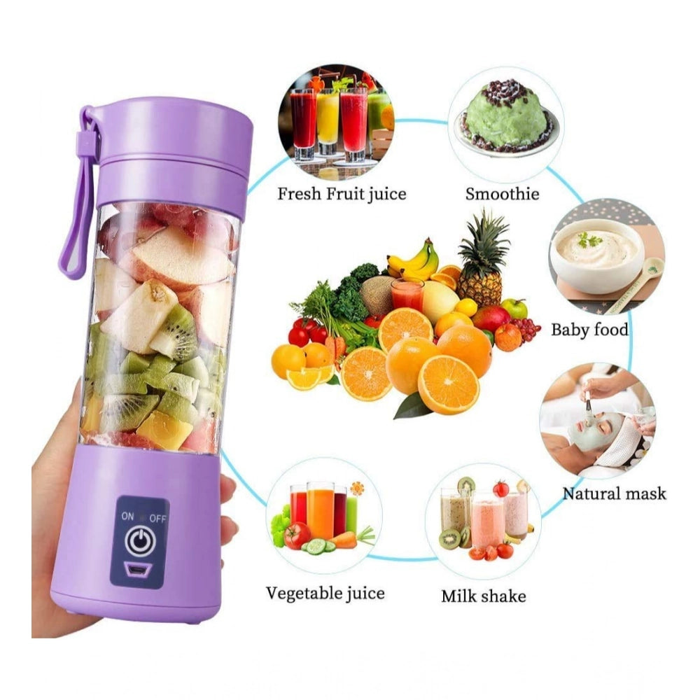 Generic Plastic Solid Electric USB Juicer (Purple) Secondary image
