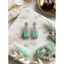 Generic Women's Brass Silver Plated Drop Earrings (Turquoise)