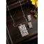 Generic Women's Brass Silver Plated Pendant Set (Multicolor)