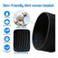 Generic Cotton 8x3 Inch Round 3 Set Bedside Organizer With Out Lid (Black)