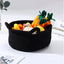 Generic Cotton Pack Of_1 Cat Basket 8x4 Inch Storage Basket For Clothes (Black)