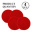 Generic Cotton Pack Of_2 Rope Drink Coasters 4 Pcs Set (Red)