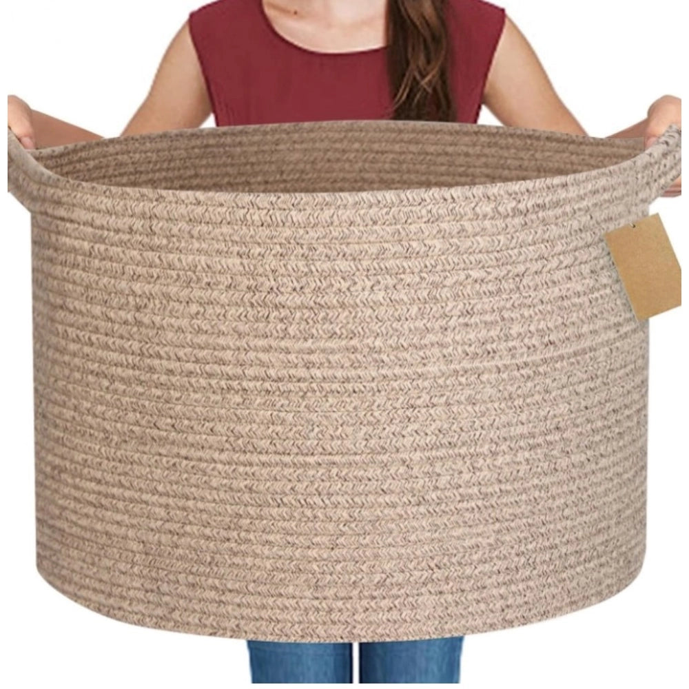 Generic Cotton Pack Of_1 14x12 Inch Storage Basket For Clothes With Out Lid (Kidi) Secondary image
