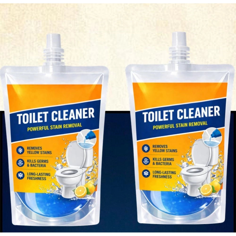 Generic Pack of 2 Ultra Clean Toilet Gel Liquid Cleaner Pouches 100 ML Main image