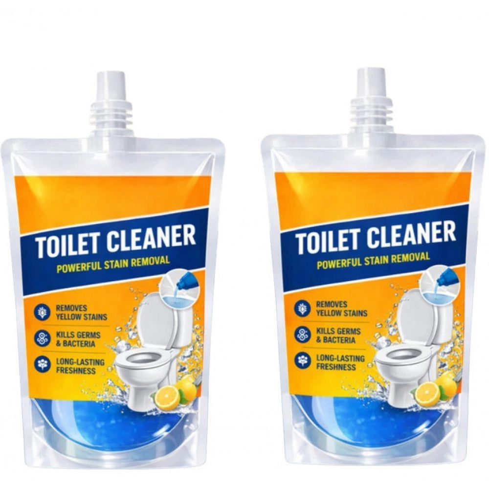 Generic Pack of 2 Ultra Clean Toilet Gel Liquid Cleaner Pouches 100 ML Secondary image