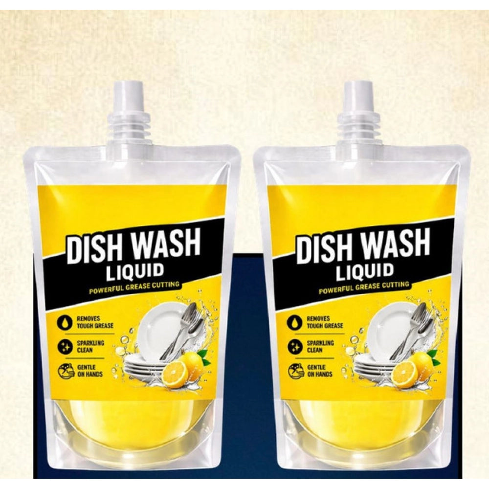 Generic Pack of 2 Kitchen Cleaning Dishwash Liquid Pouches 100 ML Main image