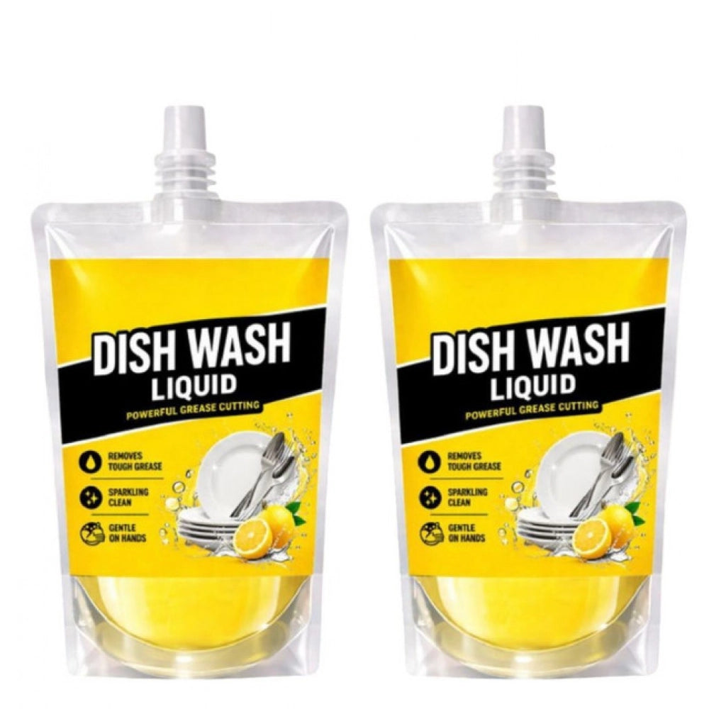 Generic Pack of 2 Kitchen Cleaning Dishwash Liquid Pouches 100 ML Secondary image