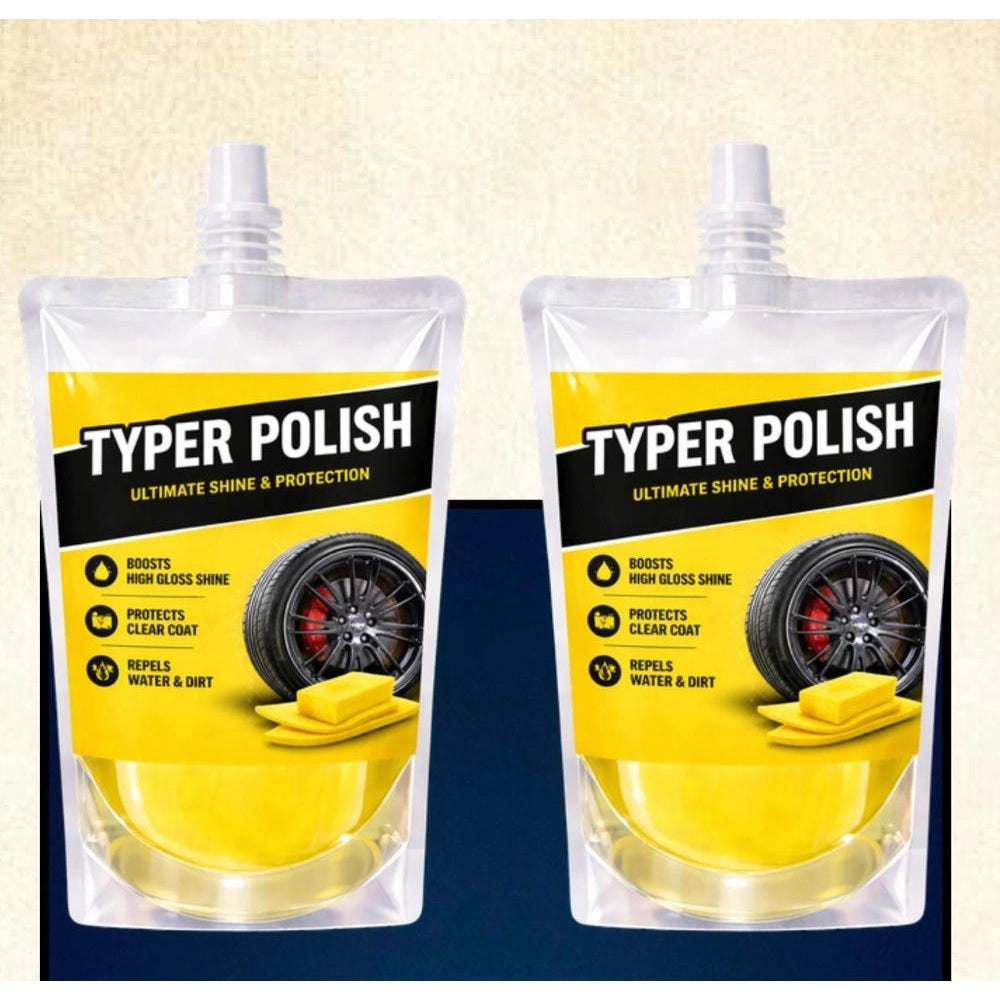 Generic Pack of 2 Ultra Tyre Shine &amp; Polish Liquid Pouches 100 ML Main image