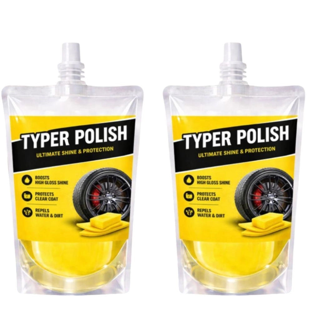 Generic Pack of 2 Ultra Tyre Shine &amp; Polish Liquid Pouches 100 ML Secondary image