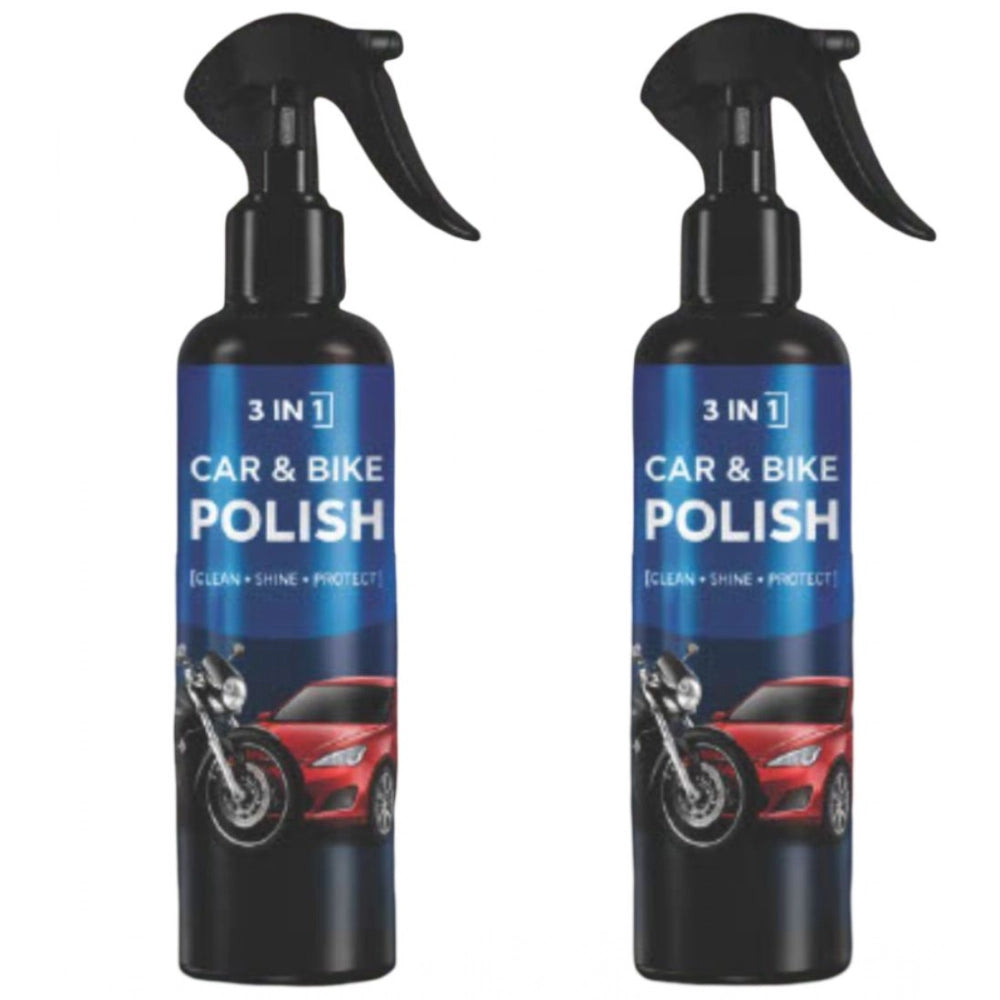 Generic Pack of 2 3-in-1 Car and Bike Polish Spray Bottles 100 ML Secondary image