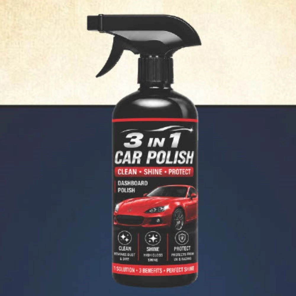 Generic Pack of 1 3-in-1 Car and Bike Polish Spray Bottles 100 ML Main image