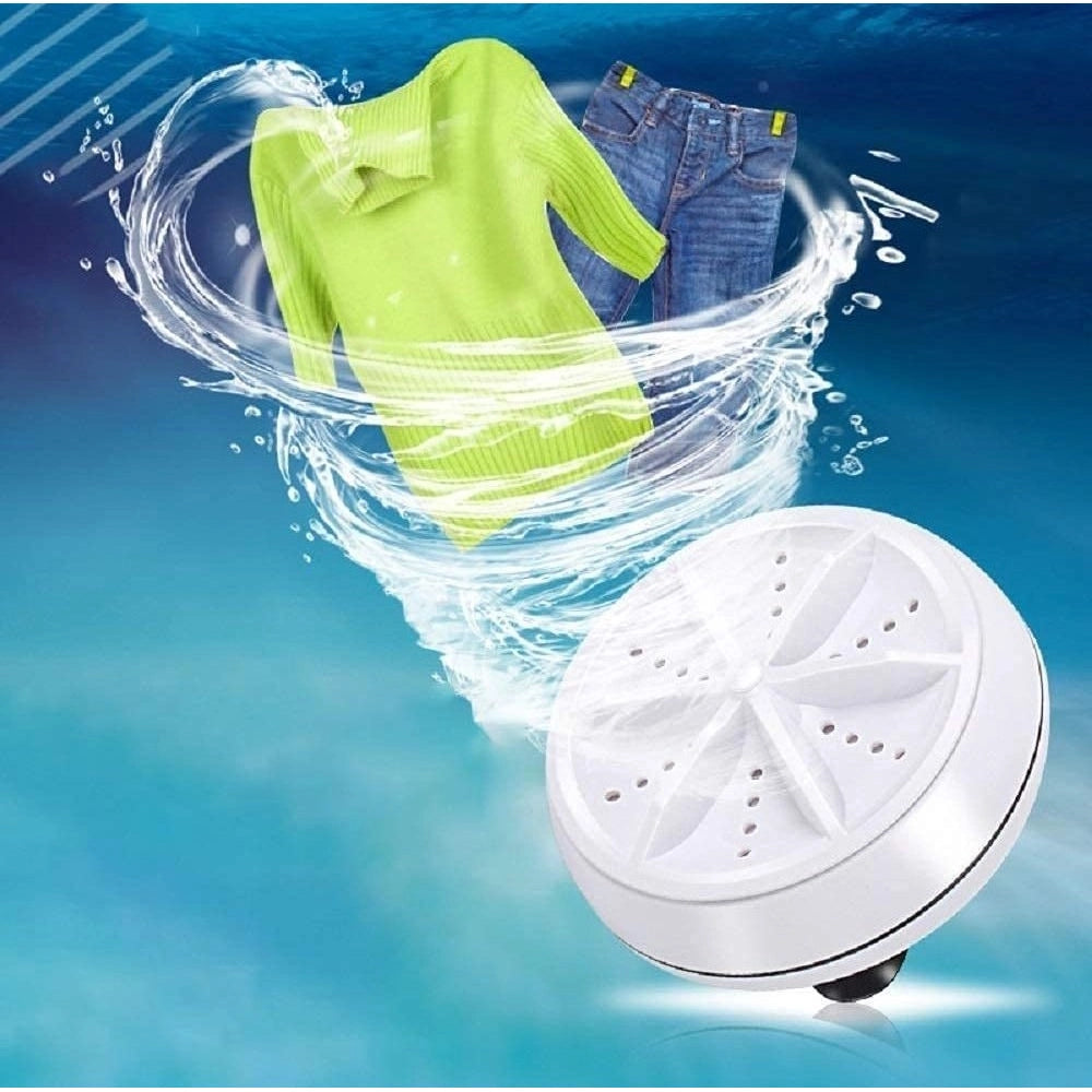 Generic Pack of 2 Mini Portable Turbine Washer (Multicolor) Main image
