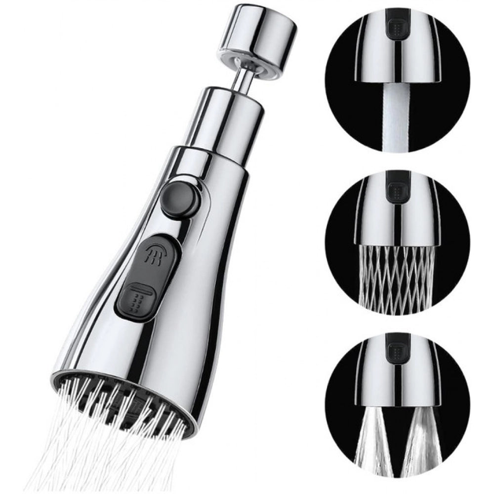 Generic 360 Degree Movable Faucet (Silver) Secondary image