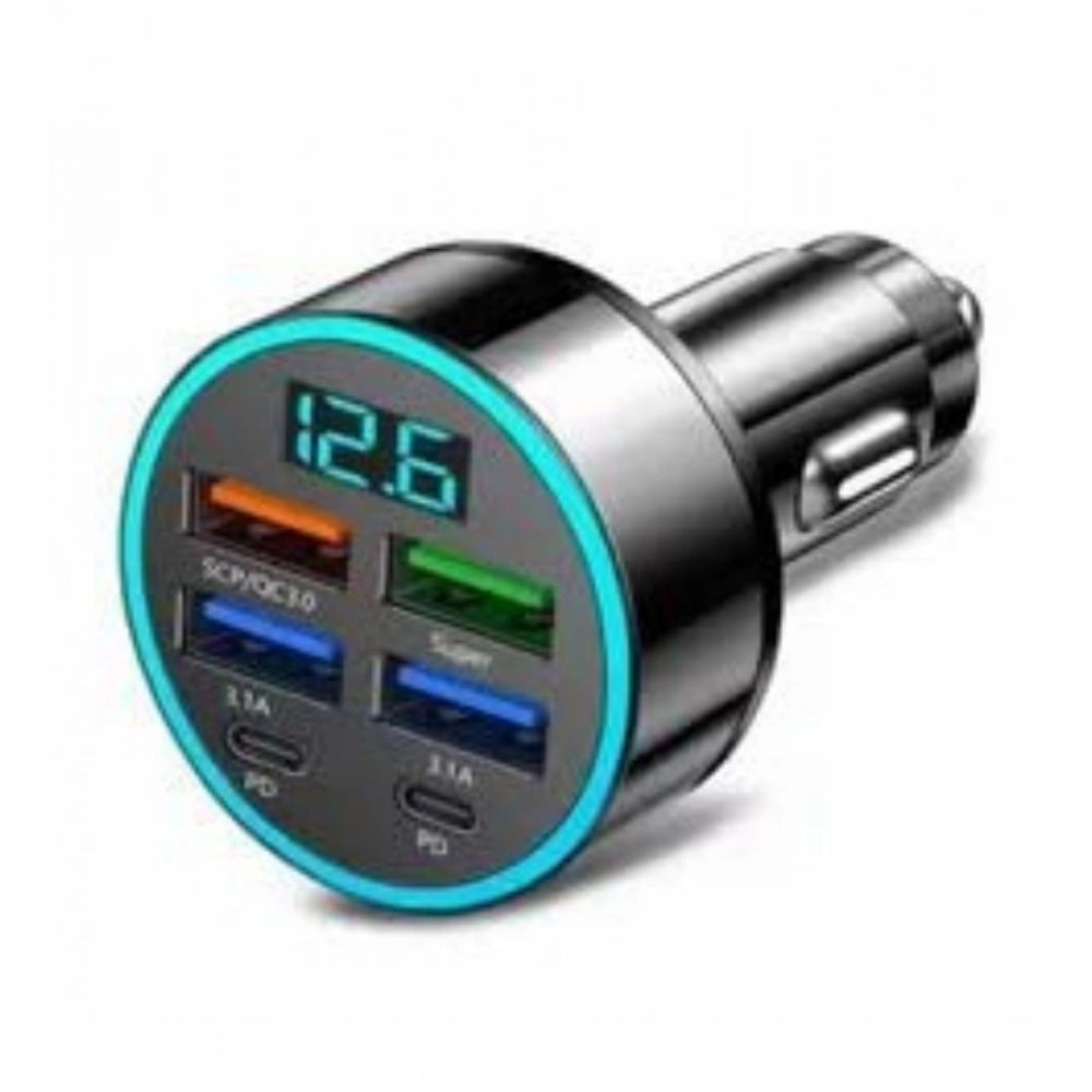 Generic Pack of 2 6 In 1 Car Charger (Black) Main image