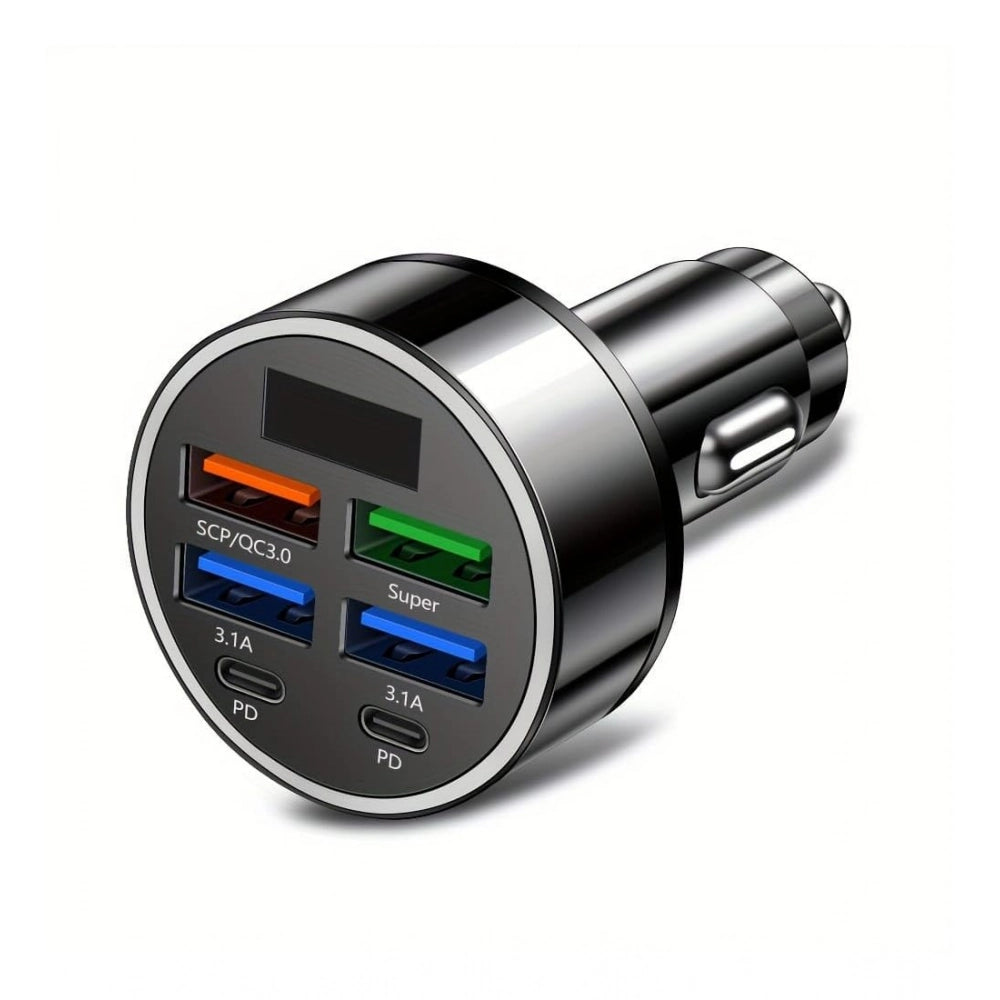 Generic Pack of 2 6 In 1 Car Charger (Black) Secondary image
