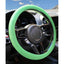 Generic Pack of 2 Universal Soft Silicone Steering Wheel Cover (Green)