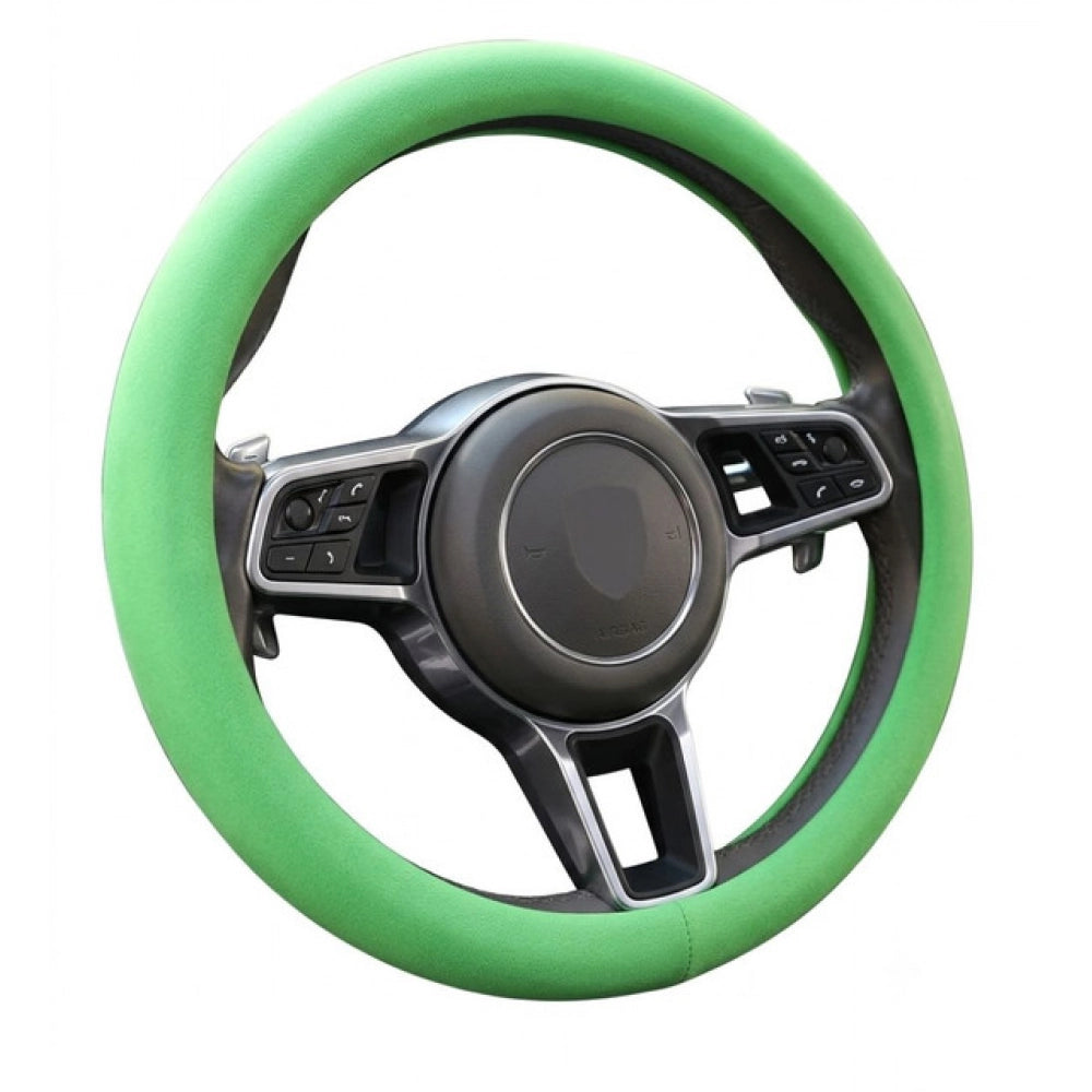 Generic Pack of 2 Universal Soft Silicone Steering Wheel Cover (Green)