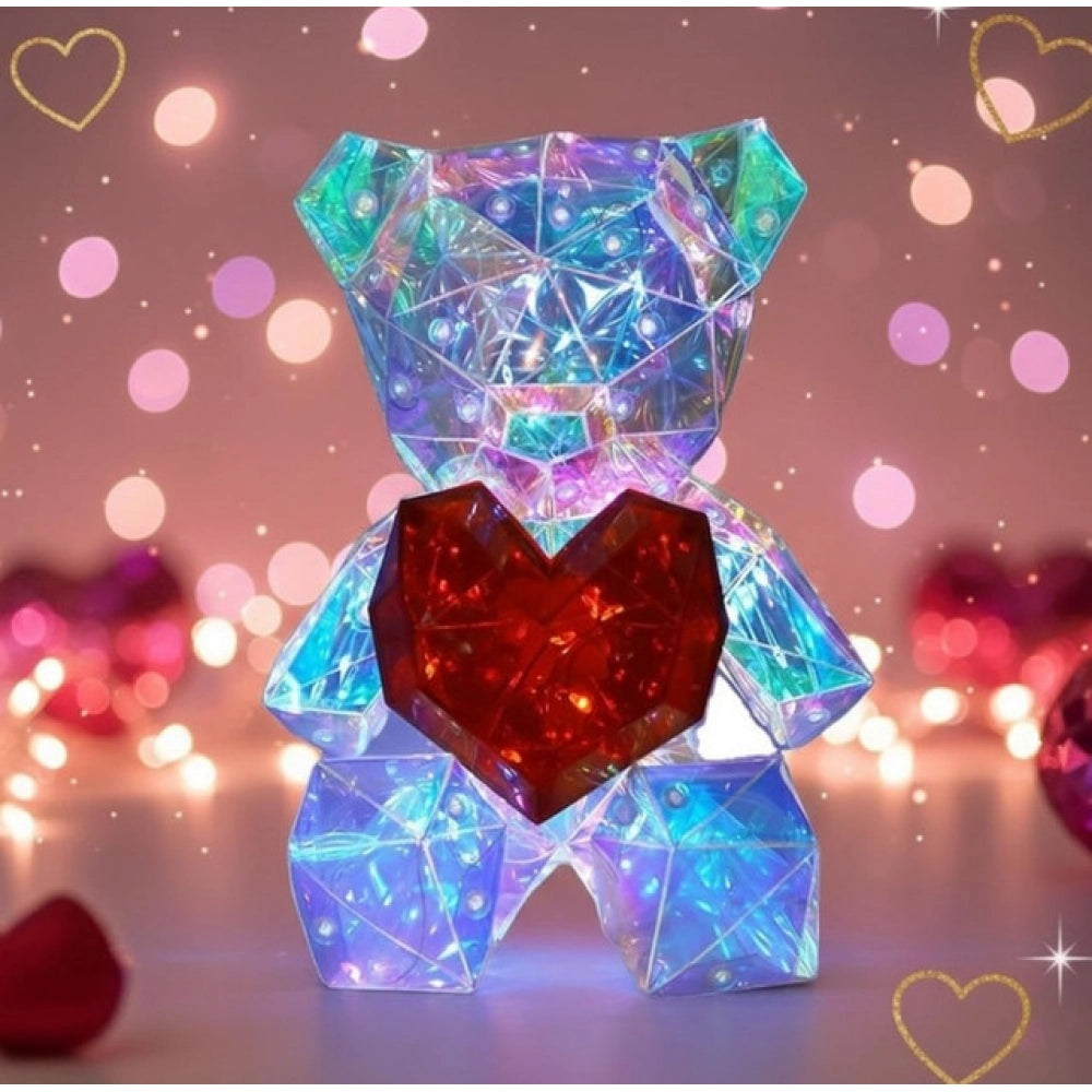 Generic Glowing Teddy Bear Night Light (Multicolor) Main image