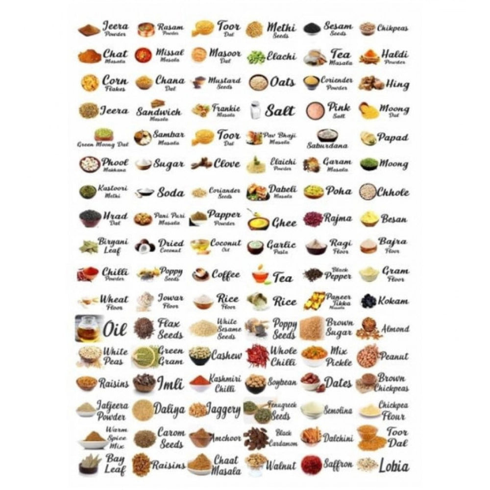 Generic Pack of 3 Kitchen Masala Sticker (Multicolor) Secondary image