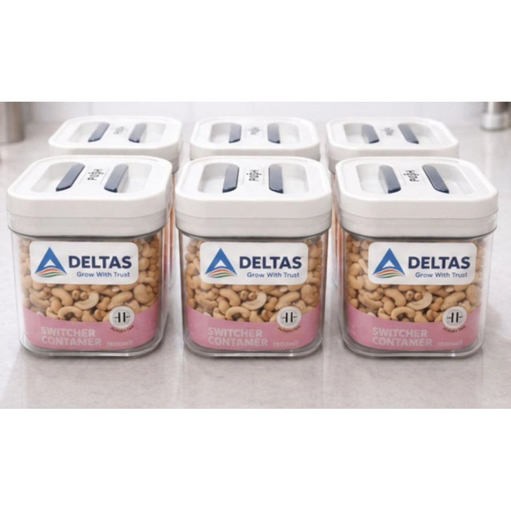 Generic Pack of 6 Switchers Airtight Storage Container Set 500 ML (White) Main image