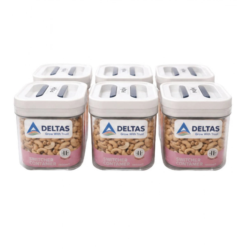 Generic Pack of 6 Switchers Airtight Storage Container Set 500 ML (White) Secondary image
