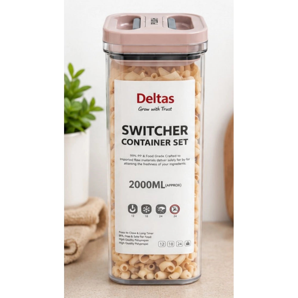 Generic Pack of 1 Switchers Airtight Storage Container Set 2000 ML (Pink) Main image