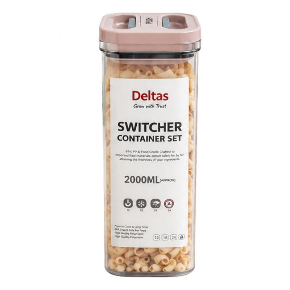 Generic Pack of 1 Switchers Airtight Storage Container Set 2000 ML (Pink) Secondary image