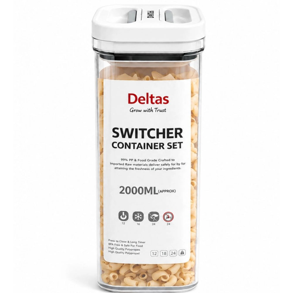 Generic Pack of 1 Switchers Airtight Storage Container Set 2000 ML (White) Secondary image